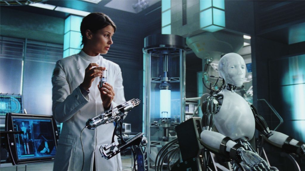 Le film I, Robot est librement inspiré des oeuvres d'Isaac Asimov. // Source : Davis Entertainment Le film I, Robot est librement inspiré des oeuvres d'Isaac Asimov. // Source : Davis Entertainment