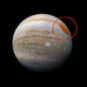 Jupiter et sa Grande Tache rouge. // Source : Flickr/CC/Kevin Gill (photo recadrée et modifiée) Jupiter et sa Grande Tache rouge. // Source : Flickr/CC/Kevin Gill (photo recadrée et modifiée)