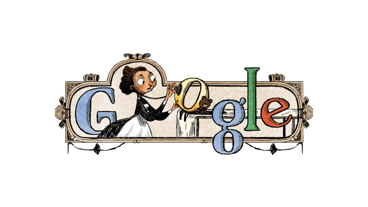 Le Doodle représentant Madeline Brès. // Source : Google Le Doodle représentant Madeline Brès. // Source : Google