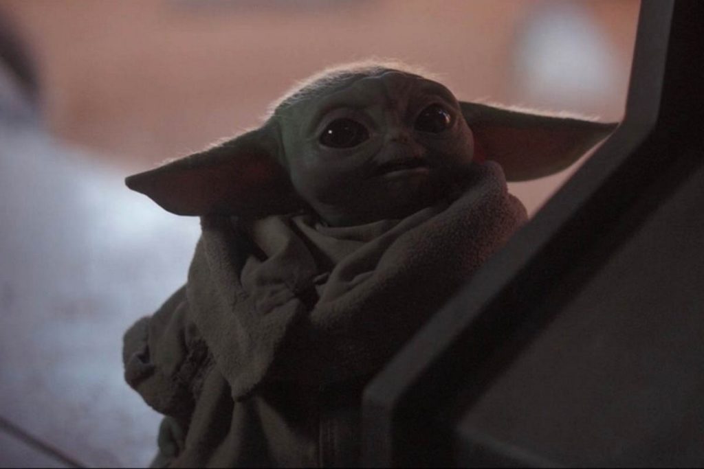 Le bébé appartenant à l'espèce de Yoda détient la Force. // Source : Disney+ Le bébé appartenant à l'espèce de Yoda détient la Force. // Source : Disney+