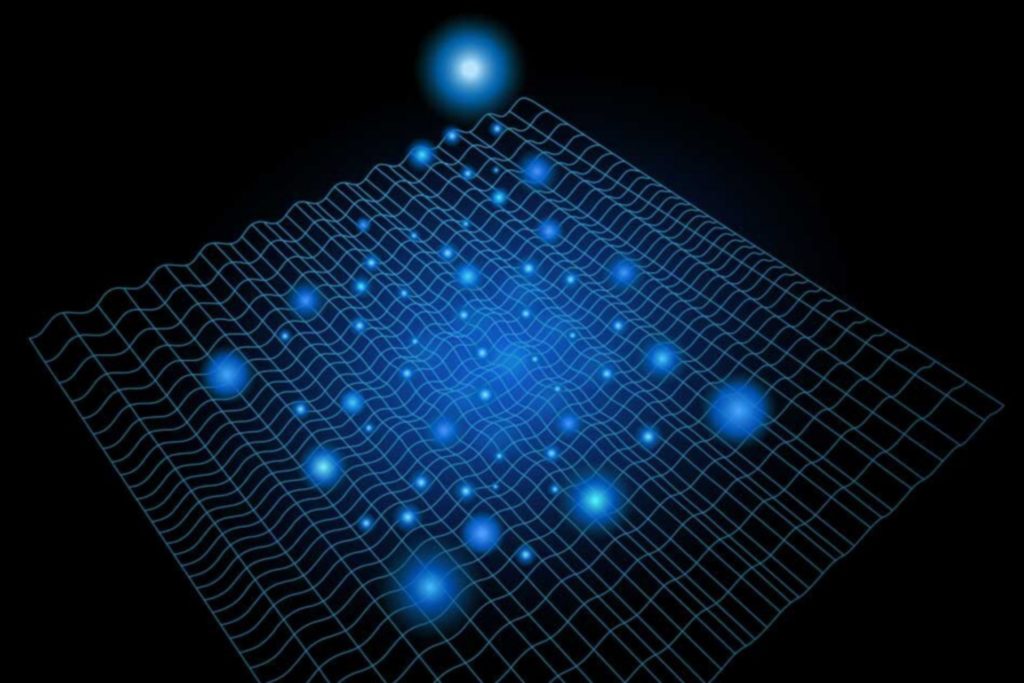 Représentation géométrique de l'onde soumise à l'impulsion laser par les scientifiques. // Source : Alfred Zong Représentation géométrique de l'onde soumise à l'impulsion laser par les scientifiques. // Source : Alfred Zong
