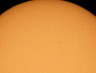 Le transit de Mercure du 11 novembre 2019. // Source : Flickr/CC/NASA/Joel Kowsky (photo recadrée)