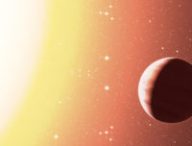 Une planète de type Jupiter chaud. // Source : ESO/L. Calçada (photo recadrée)