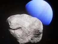 Neptune et sa petite lune Hippocampe. // Source : ESA/Hubble, NASA, L. Calçada (photo recadrée)