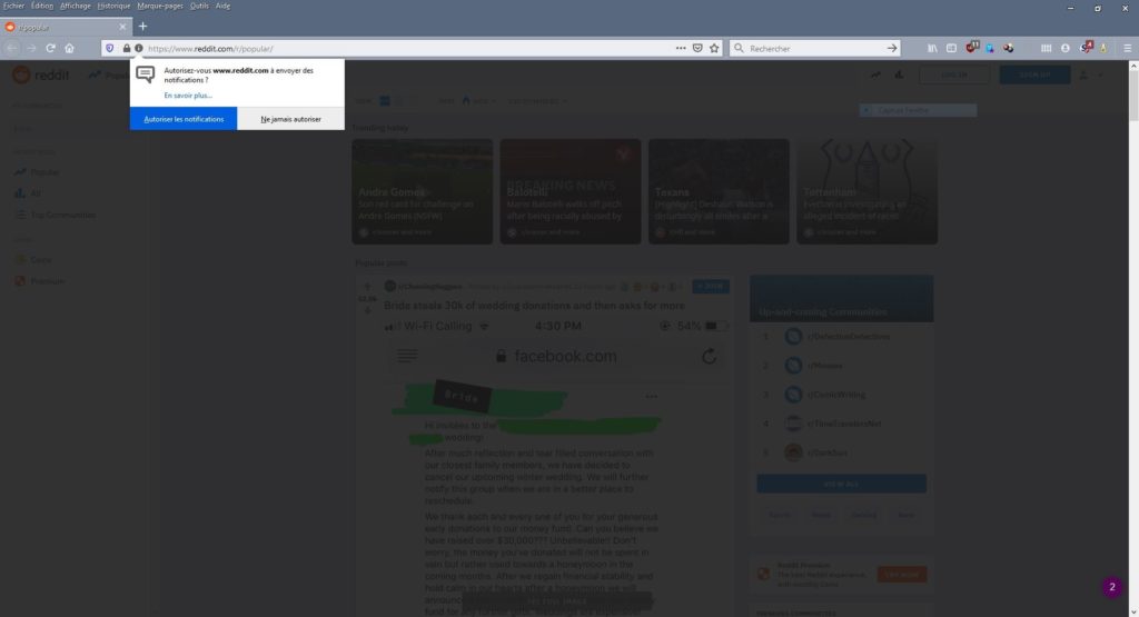 Reddit Firefox notifications Reddit Firefox notifications