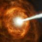 Le sursaut gamma GRB 190114C. // Source : NASA, ESA and M. Kornmesser (photo recadrée)
