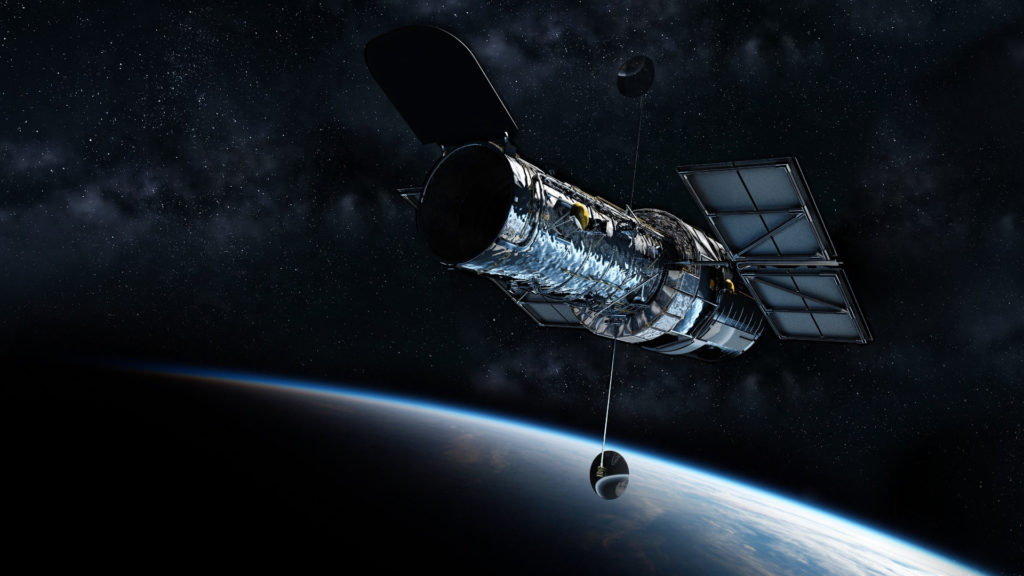 Le télescope spatial Hubble. // Source : Pixabay (photo recadrée) Le télescope spatial Hubble. // Source : Pixabay (photo recadrée)