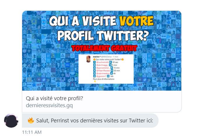 Le message en question. // Source : Capture d'écran Twitter