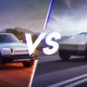 Rivian R1T versus Tesla Cybertruck // Source : Claire Braikeh pour Numerama Rivian R1T versus Tesla Cybertruck // Source : Claire Braikeh pour Numerama