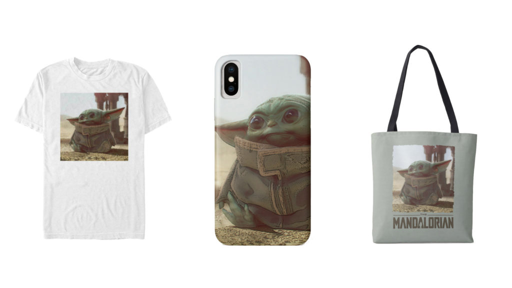 Montage du merch Bebe Yoda officiel // Source : Disney Shop Montage du merch Bebe Yoda officiel // Source : Disney Shop