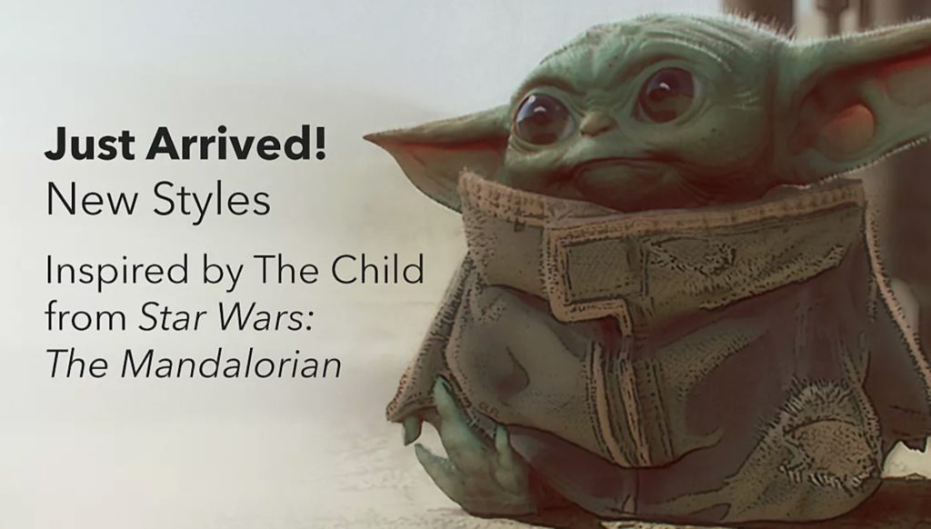 L'annonce de l'arrivée du Merch Yoda sur le shop Disney // Source : shopdisney L'annonce de l'arrivée du Merch Yoda sur le shop Disney // Source : shopdisney