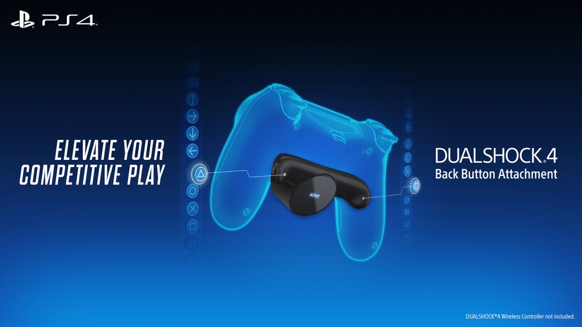 Fixation dorsale de commandes pour DualShock 4 // Source : Sony Fixation dorsale de commandes pour DualShock 4 // Source : Sony