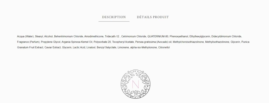 La crème à l'argan. // Source : Capture d'écran Numerama La crème à l'argan. // Source : Capture d'écran Numerama