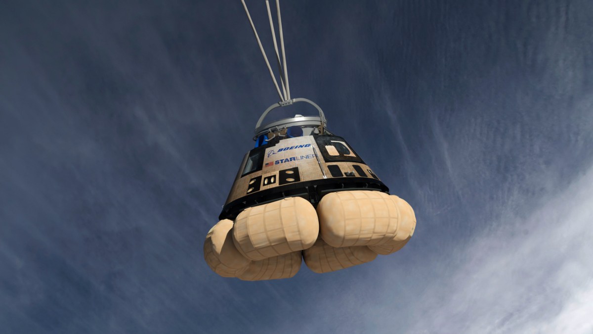 La capsule CST-100 Starliner. // Source : NASA La capsule CST-100 Starliner. // Source : NASA