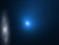 La comète interstellaire Borisov le 16 novembre 2019. // Source : NASA, ESA and D. Jewitt (UCLA) (photo recadrée)