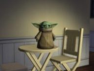 Baby Yoda dans Les Sims 4 // Source : Twitter