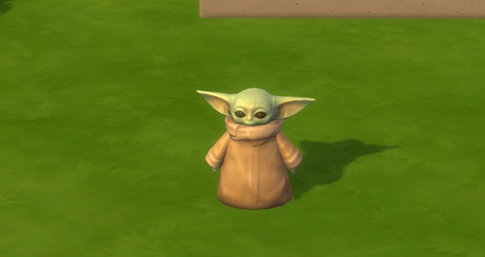 Baby Yoda dans Les Sims 4 // Source : Twitter Baby Yoda dans Les Sims 4 // Source : Twitter