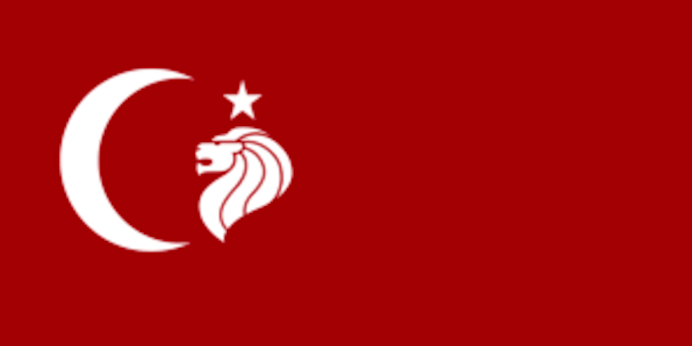 Le drapeau de l'île de Madripoor Le drapeau de l'île de Madripoor
