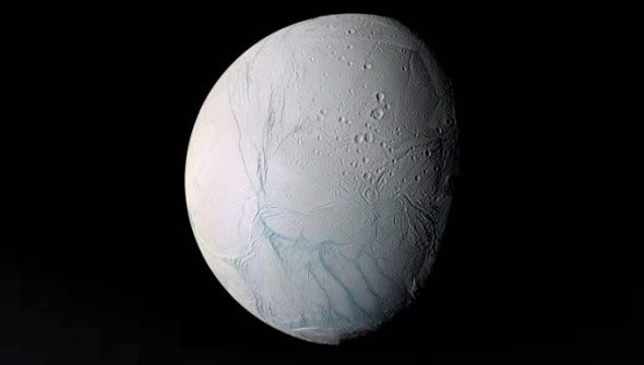 Encelade capturée en 2005 // Source : Wikipedia/CC/NASA/JPL/Space Science Institute Encelade capturée en 2005 // Source : Wikipedia/CC/NASA/JPL/Space Science Institute