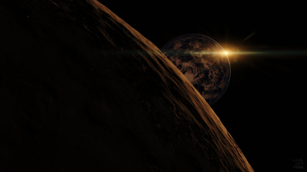 Vue d'artiste d'une planète semblable à la Terre. // Source : Flickr/CC/mr.hasgaha Vue d'artiste d'une planète semblable à la Terre. // Source : Flickr/CC/mr.hasgaha