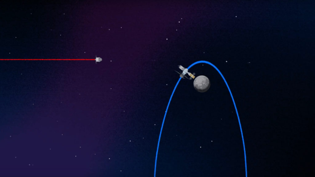 La mission Artémis vers la Lune. // Source : Capture d'écran YouTube Nasa La mission Artémis vers la Lune. // Source : Capture d'écran YouTube Nasa