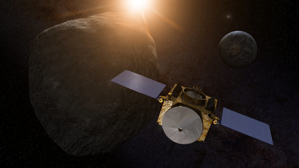 La sonde OSIRIS-REx. // Source : Flickr/CC/Kevin Gill La sonde OSIRIS-REx. // Source : Flickr/CC/Kevin Gill