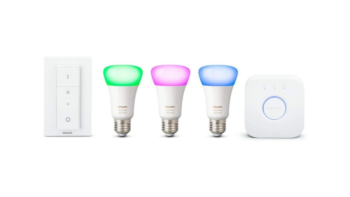 Le kit Hue White and Color. // Source : Philips via Amazon Le kit Hue White and Color. // Source : Philips via Amazon