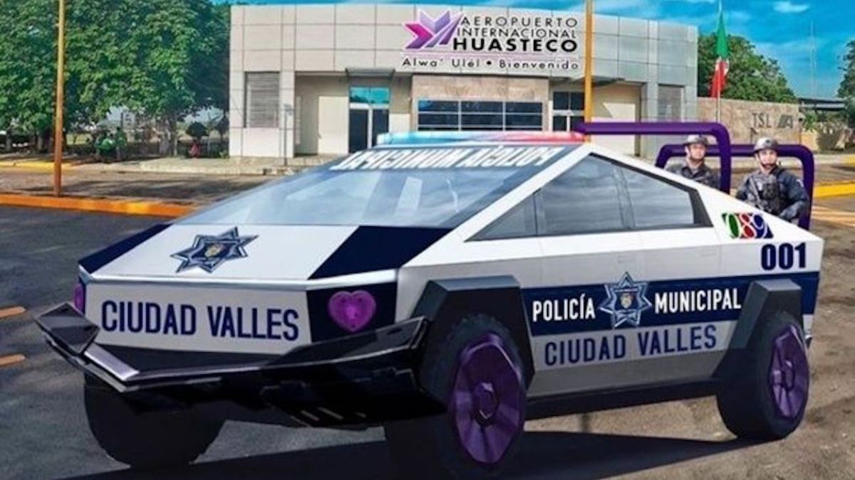 Cybertruck de la police mexicaine // Source : El Imparcial Cybertruck de la police mexicaine // Source : El Imparcial