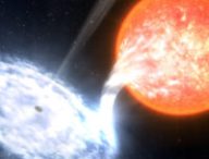 Un système binaire. // Source : Flickr/CC/ESO/L. Calçada (photo recadrée et modifiée)