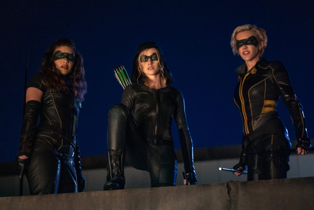 Dinah Drake, Mia Queen et Laurel Lance sont les trois héroïnes de ce spin-off. // Source : The CW Dinah Drake, Mia Queen et Laurel Lance sont les trois héroïnes de ce spin-off. // Source : The CW