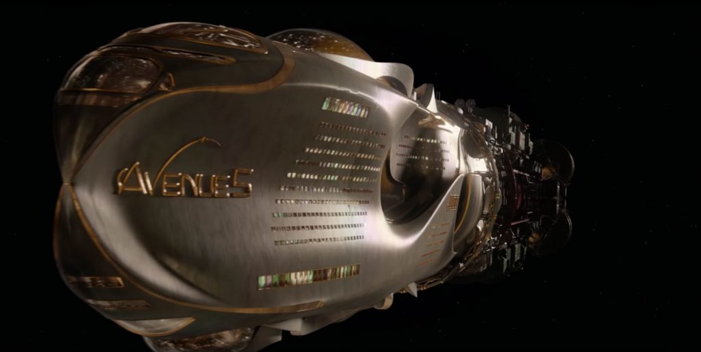 Avenue 5 se déroule dans un paquebot spatial. // Source : HBO / OCS Avenue 5 se déroule dans un paquebot spatial. // Source : HBO / OCS