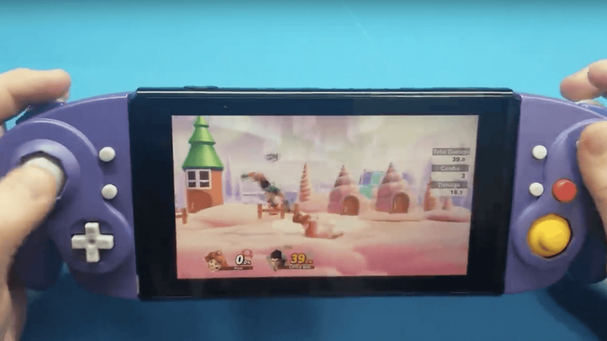 Joy-Con GameCube custom pour la Switch // Source : YouTube Shank Joy-Con GameCube custom pour la Switch // Source : YouTube Shank