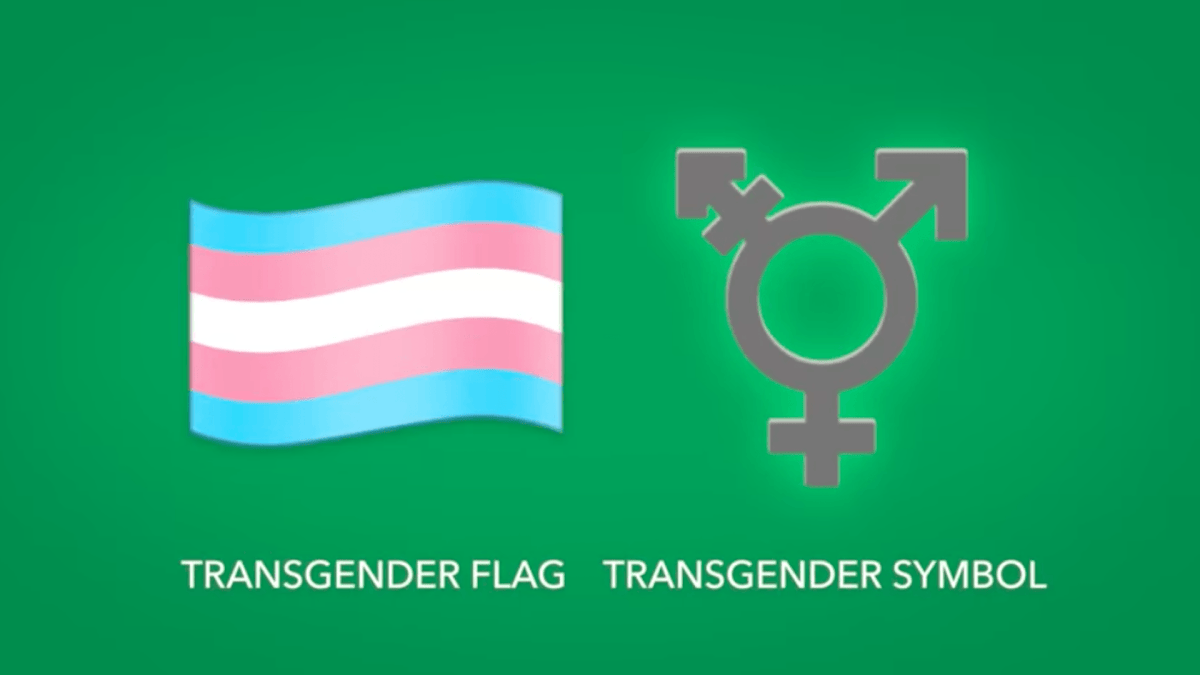 Deux symboles trans dans les nouveaux emojis // Source : emojipedia Deux symboles trans dans les nouveaux emojis // Source : emojipedia