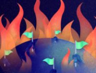 La Terre en feu // Source : Claire Braikeh pour Numerama