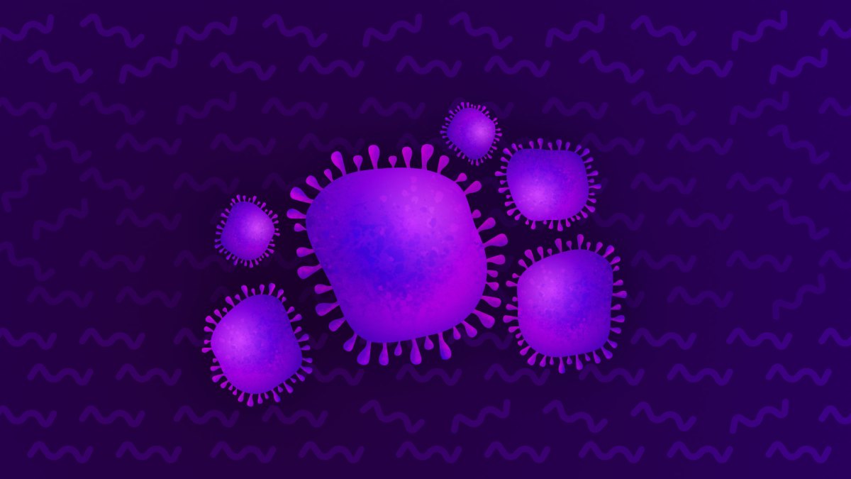Le coronavirus nCov-2019 (illustration). // Source : Numerama / Claire Braikeh Le coronavirus nCov-2019 (illustration). // Source : Numerama / Claire Braikeh