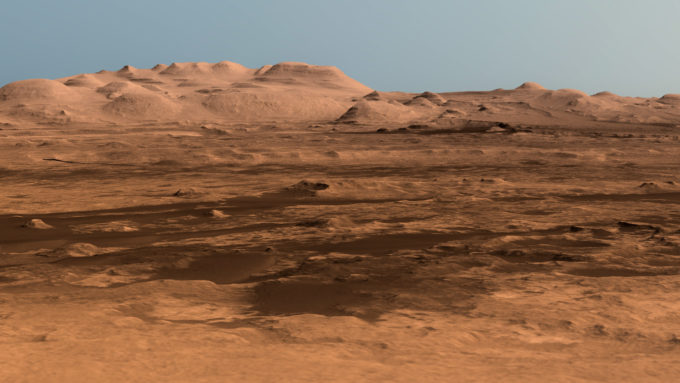 Le cratère Gale sur Mars. // Source : Flickr/CC/Kevin Gill Le cratère Gale sur Mars. // Source : Flickr/CC/Kevin Gill