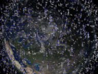 Une représentation des débris spatiaux autour de la Terre. // Source : Flickr/CC/Hopeful in NJ (photo recardée)