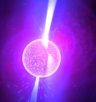 Une étoile à neutrons. // Source : Flickr/CC/Kevin Gill (photo recadrée et modifiée) Une étoile à neutrons. // Source : Flickr/CC/Kevin Gill (photo recadrée et modifiée)