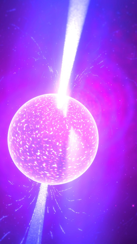 Une étoile à neutrons. // Source : Flickr/CC/Kevin Gill (photo recadrée et modifiée)