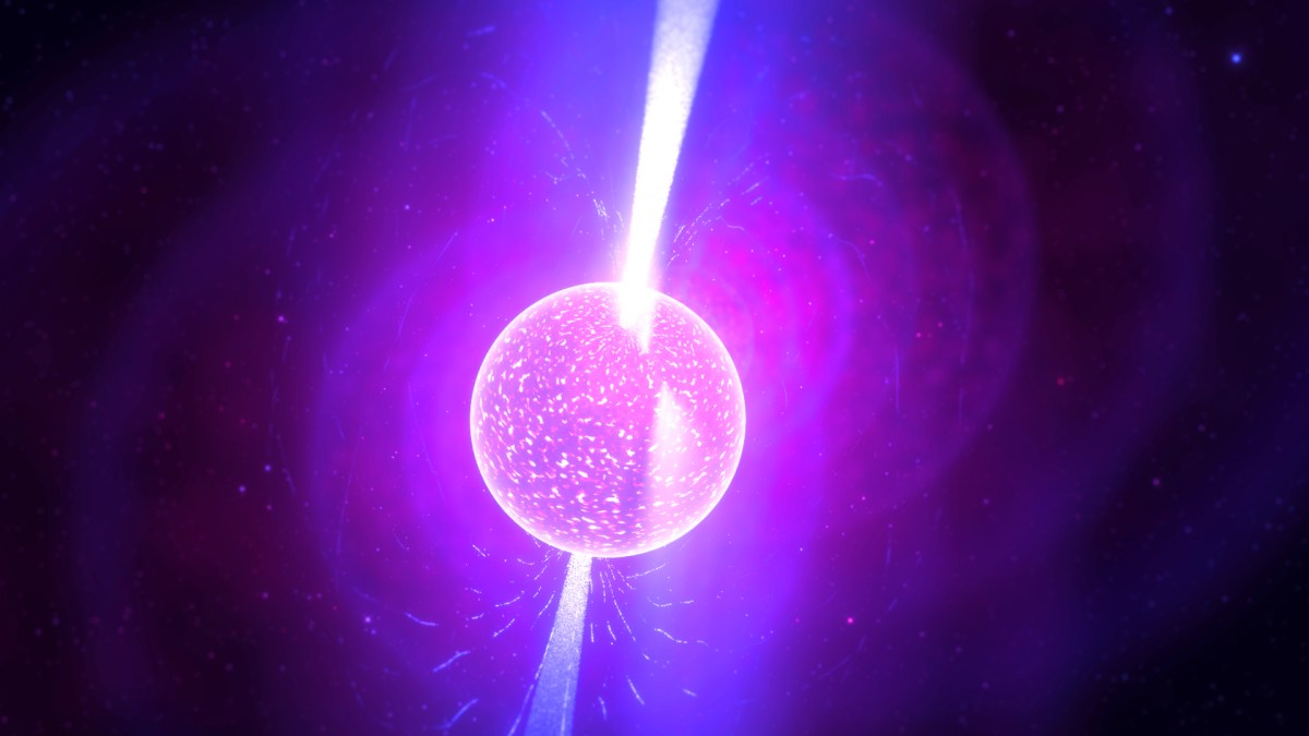 Une étoile à neutrons. // Source : Flickr/CC/Kevin Gill (photo recadrée et modifiée) Une étoile à neutrons. // Source : Flickr/CC/Kevin Gill (photo recadrée et modifiée)