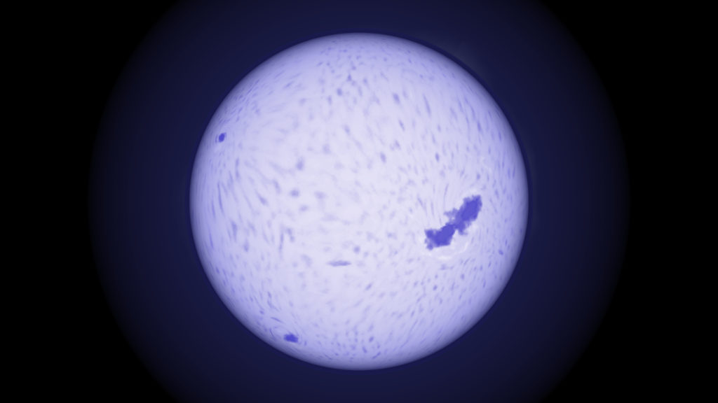 Une étoile de type spectral B. // Source : Wikimedia/CC/Merikanto (photo recadrée) Une étoile de type spectral B. // Source : Wikimedia/CC/Merikanto (photo recadrée)
