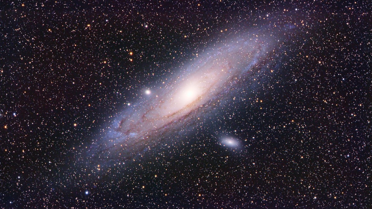 La galaxie d'Andromède. // Source : Flickr/CC/Kees Scherer (photo recadrée) La galaxie d'Andromède. // Source : Flickr/CC/Kees Scherer (photo recadrée)