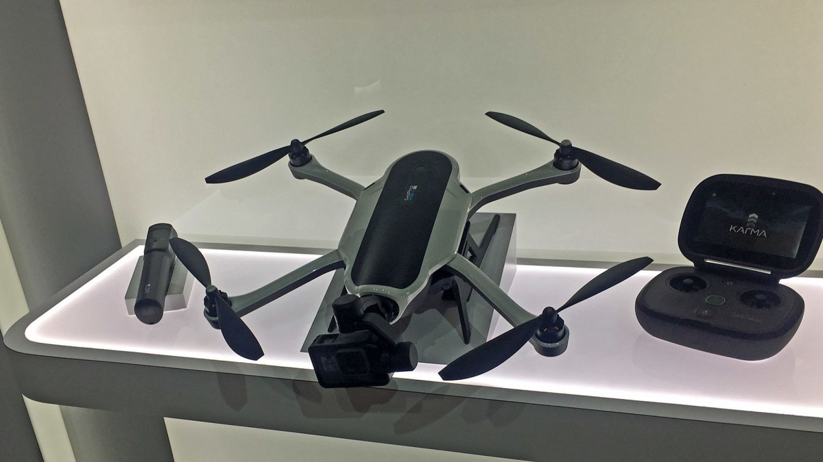 Un drone GoPro Karma exposé. // Source : Ron Gilbert Un drone GoPro Karma exposé. // Source : Ron Gilbert