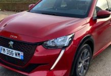 La Peugeot e-208 // Source : Maxime Claudel pour Numerama La Peugeot e-208 // Source : Maxime Claudel pour Numerama