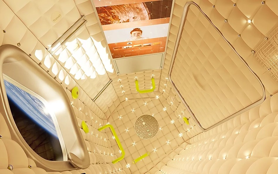 Vue d'artiste de l'intérieur d'un module d'Axiom. // Source : Axiom Vue d'artiste de l'intérieur d'un module d'Axiom. // Source : Axiom