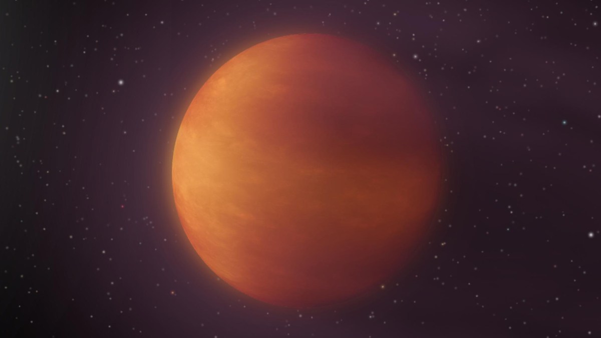 L'exoplanète KELT-9b, vue d'artiste. // Source : Wikimedia/CC/NASA/JPL-Caltech (photo recadrée) L'exoplanète KELT-9b, vue d'artiste. // Source : Wikimedia/CC/NASA/JPL-Caltech (photo recadrée)