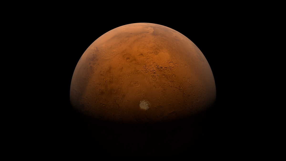 Une représentation de Mars. // Source : Flickr/CC/Kevin Gill (photo recadrée et modifiée) Une représentation de Mars. // Source : Flickr/CC/Kevin Gill (photo recadrée et modifiée)
