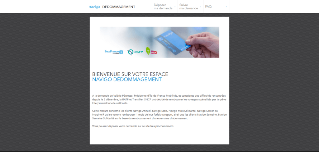Mon Dédommagement Navigo Mon Dédommagement Navigo