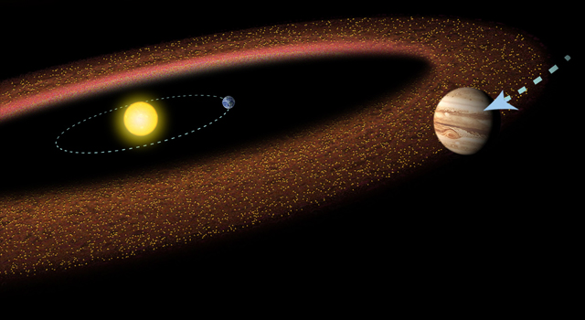 La ceinture d'astéroïdes borde l'orbite de Jupiter // Source : Nasa La ceinture d'astéroïdes borde l'orbite de Jupiter // Source : Nasa