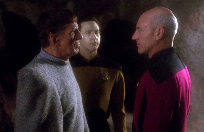 Spock intervient pour la première fois dans The Next Generation via cet épisode. // Source : Paramount Spock intervient pour la première fois dans The Next Generation via cet épisode. // Source : Paramount